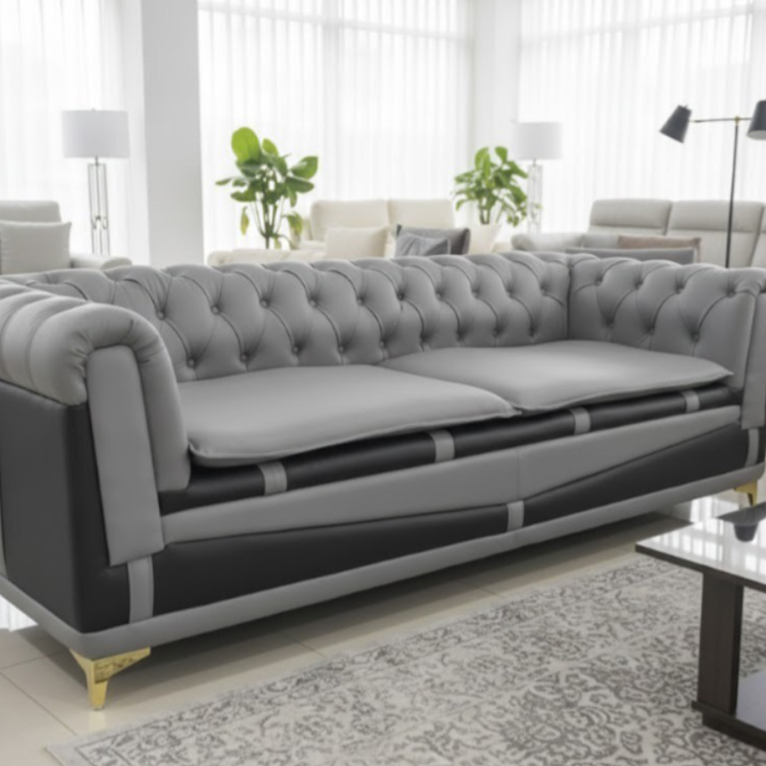 2 (4) Chesterfield Back Sofa for Offices - Image 1