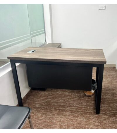 Executive Table L Shape with Metal Frame