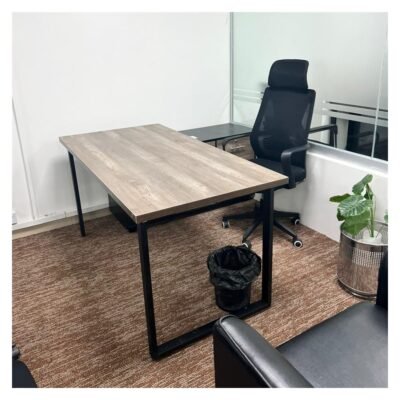 Executive Table L Shape with Metal Frame