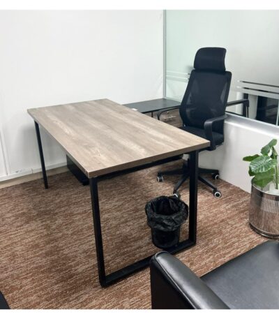 Executive Table L Shape with Metal Frame