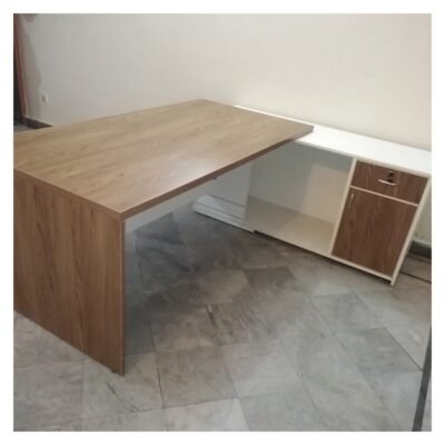Executive Table with Side Rack L Shape