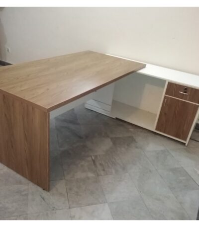 Executive Table with Side Rack L Shape