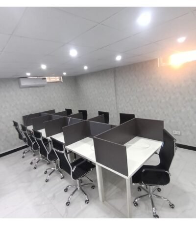 Workstations with 3 Side Partition and Metal Base
