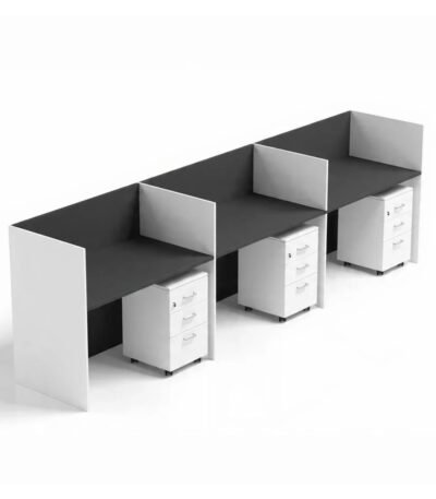 Workstations with 3 Side 6ft Walls 6x2